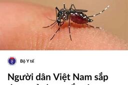 NGƯỜI DÂN VIỆT NAM SẮP ĐƯỢC SỬ DỤNG VẮCXIN PHÒNG SỐT XUẤT HUYẾT