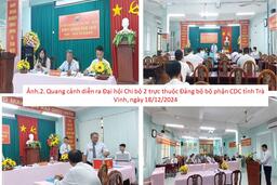 CHI BỘ 2 - ĐẢNG BỘ BỘ PHẬN TRUNG TÂM KIỂM SOÁT BỆNH TẬT TỈNH TRÀ VINH: ĐẠI HỘI ĐẢNG VIÊN NHIỆM KỲ 2025-2027